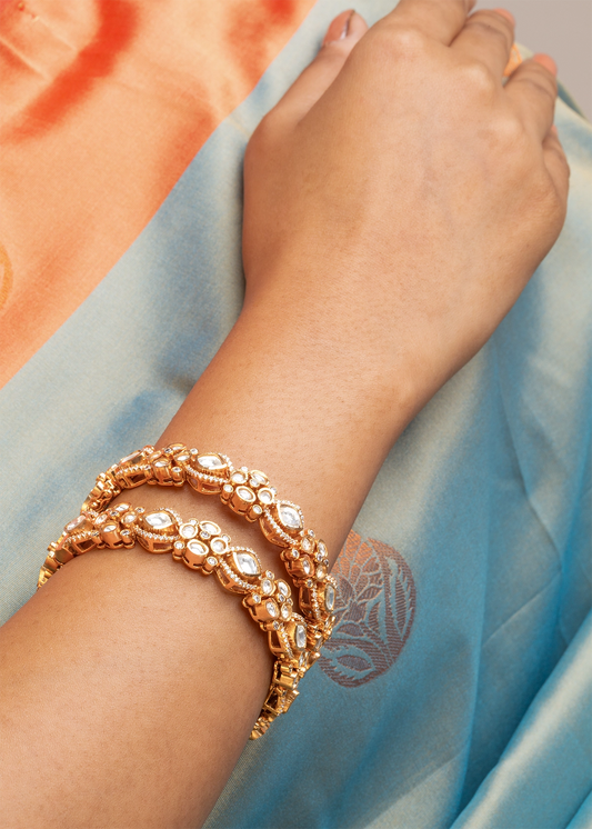 Kundan Polki Bangles