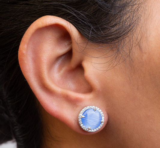 CUBIC ZIRCONIA EARRINGS / EAR STUDS