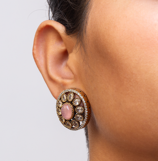EAR STUDS / INDO WESTERN / CUBIC ZIRCONIA