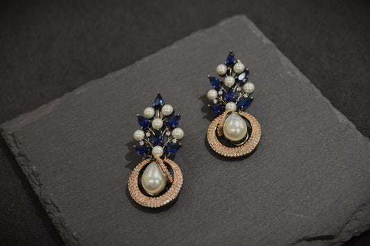 EAR STUDS / INDO WESTERN / CUBIC ZIRCONIA