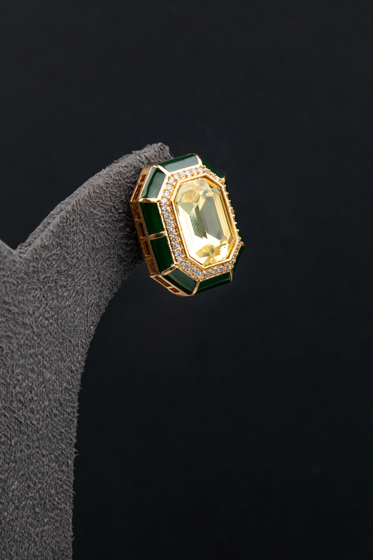 KUNDAN POLKI /INDO WESTERN / CUBIC ZIRCONIA EARRINGS