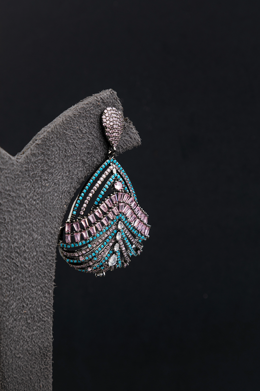 CUBIC ZIRCONIA / INDO WESTERN EARRINGS