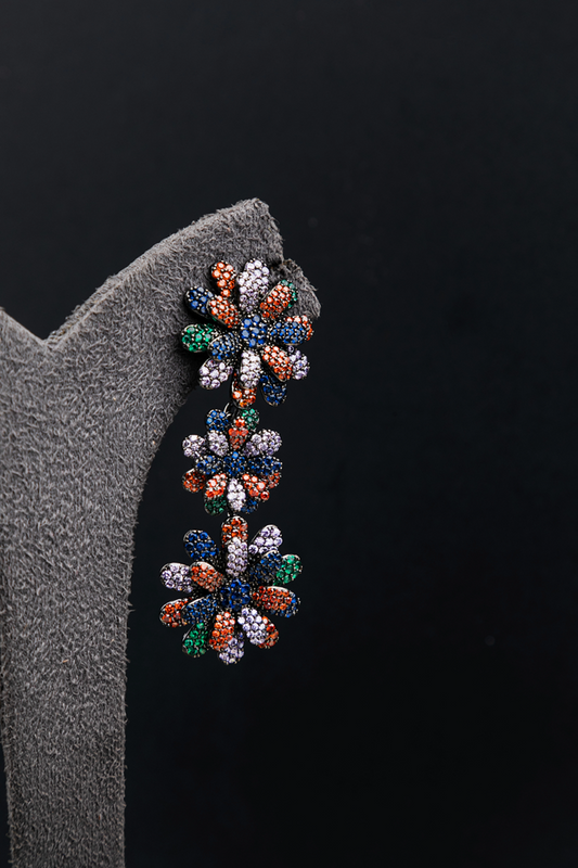 CUBIC ZIRCONIA / INDO WESTERN EARRINGS