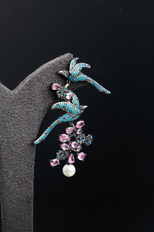 CUBIC ZIRCONIA / INDO WESTERN EARRINGS