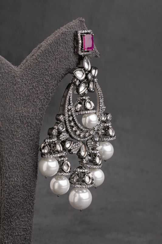 CUBIC ZIRCONIA / INDO WESTERN EARRINGS