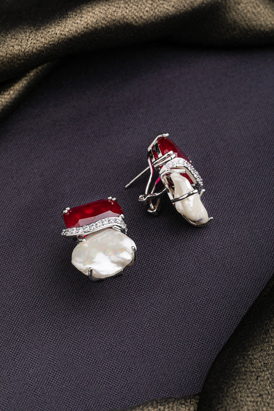 EAR STUDS / INDO WESTERN / CUBIC ZIRCONIA