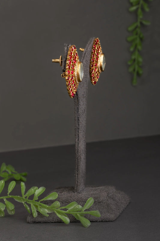 EAR STUDS / INDO WESTERN / KUNDAN POLKI EARRINGS