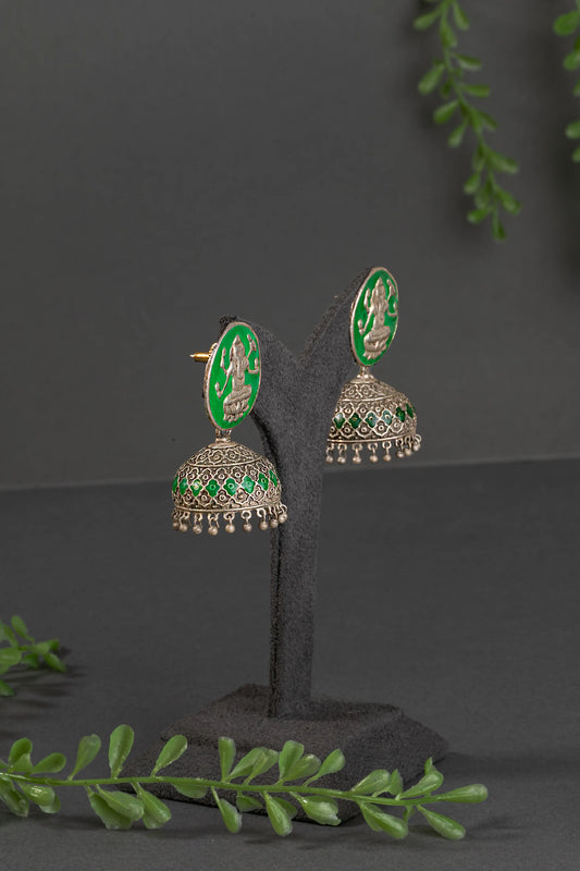 OXIDISED EARRINGS/ INDO WESTERN EARRINGS/JHUMKA