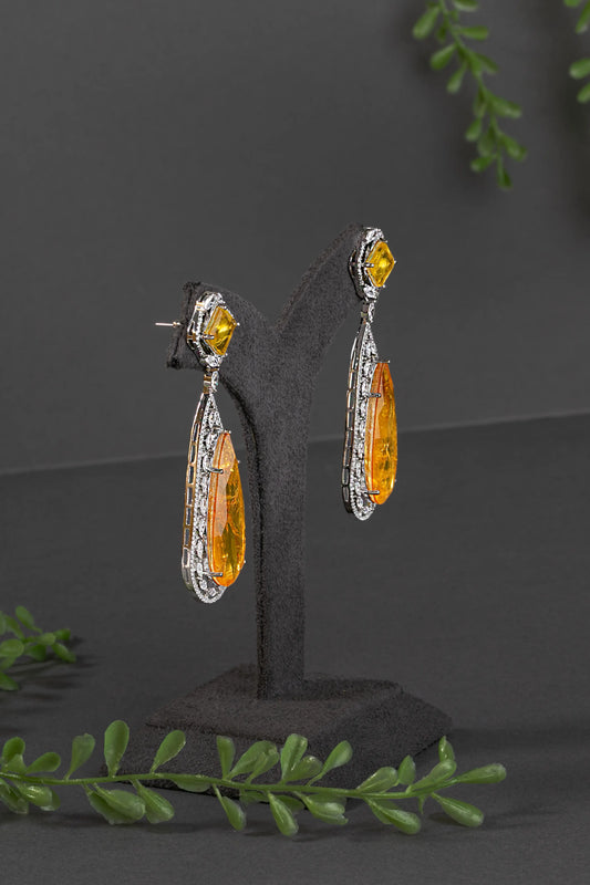 CUBIC ZIRCONIA / INDO WESTERN EARRINGS