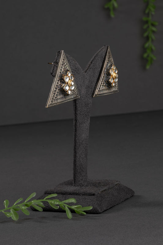 OXIDISED EARRINGS/ INDO WESTERN EARRINGS / KUNDAN POLKI EARRINGS