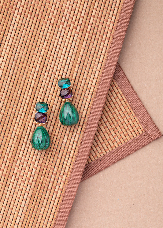 CUBIC ZIRCONIA / INDO WESTERN EARRINGS