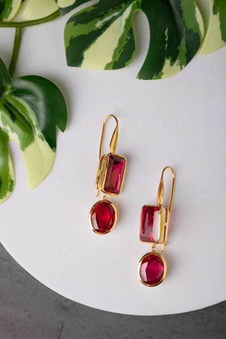 BRASS COLLECTION / SEMI PRECIOUS EARRINGS