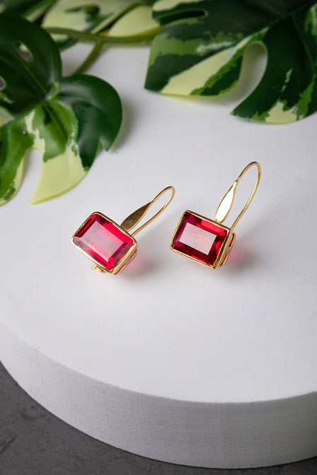 BRASS COLLECTION / SEMI PRECIOUS EARRINGS