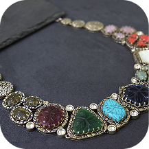 Silver Oxidised Necklace