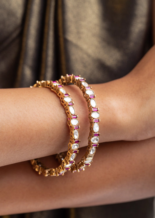 Kundan Polki Bangles