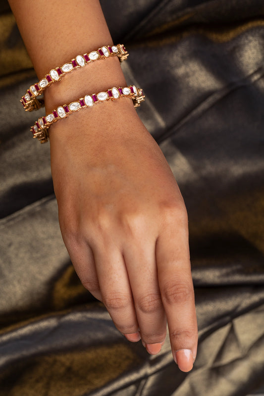 Kundan Polki Bangles