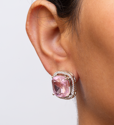 CUBIC ZIRCONIA EARRINGS / EAR STUDS
