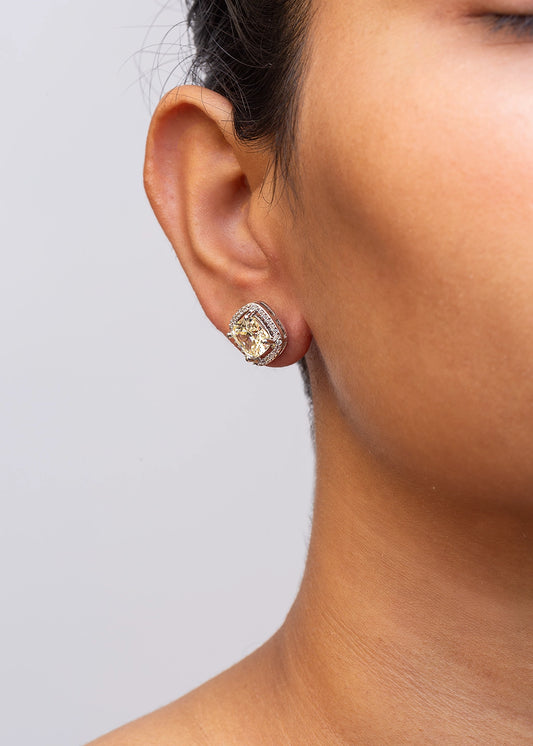 EAR STUDS /  CUBIC ZIRCONIA