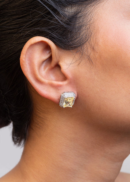 CUBIC ZIRCONIA EARRINGS / EAR STUDS