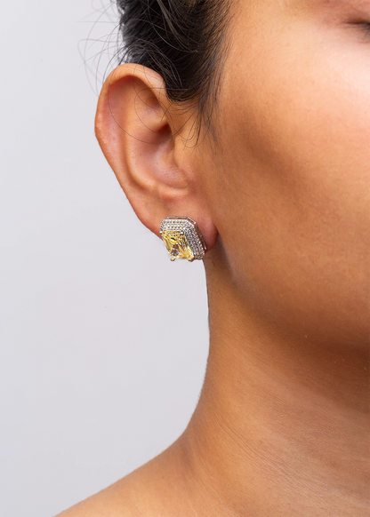 CUBIC ZIRCONIA EARRINGS / EAR STUDS