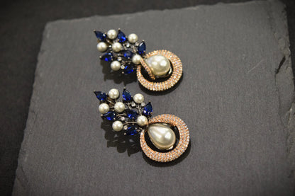 EAR STUDS / INDO WESTERN / CUBIC ZIRCONIA