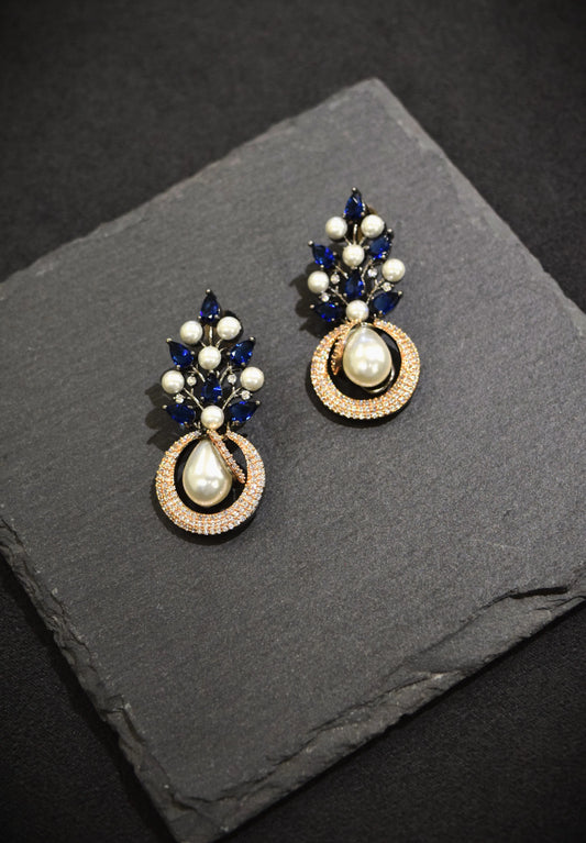 CUBIC ZIRCONIA EARRINGS / EAR STUDS