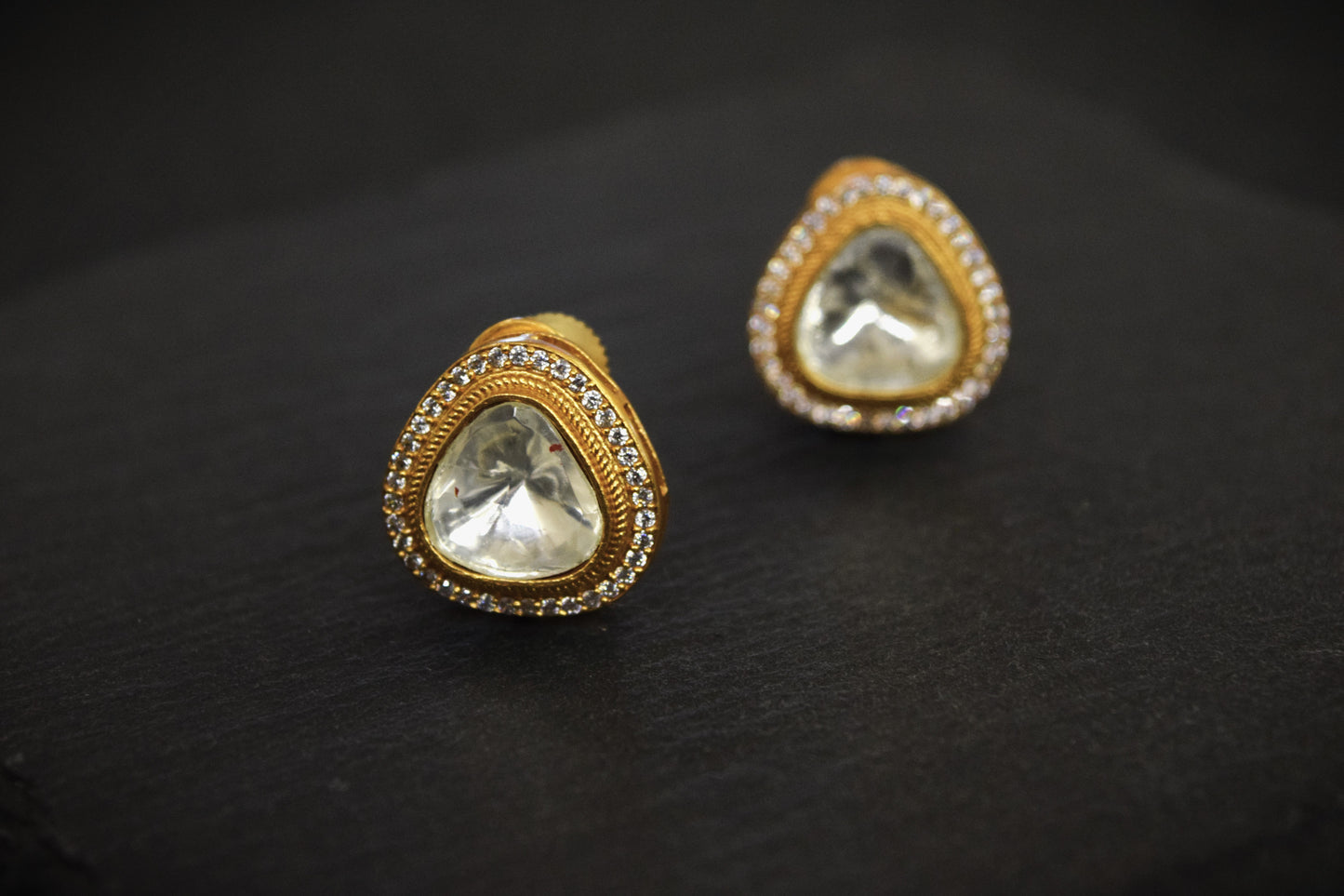 EAR STUDS / INDO WESTERN / KUNDAN POLKI EARRINGS