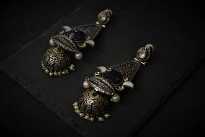 OXIDISED EARRINGS/ INDO WESTERN EARRINGS/JHUMKA