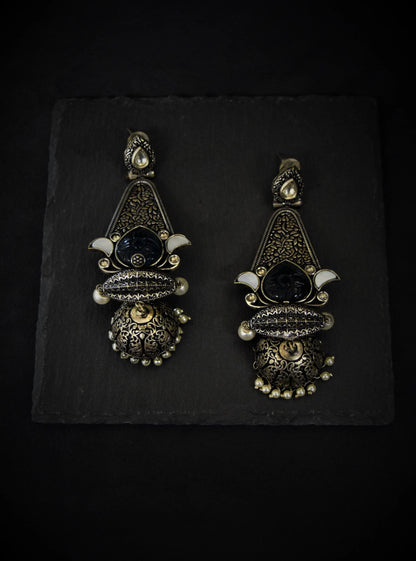 OXIDISED EARRINGS/ INDO WESTERN EARRINGS/JHUMKA