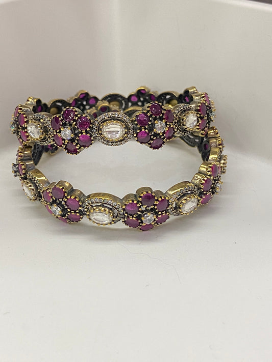 Kundan Polki Bangles