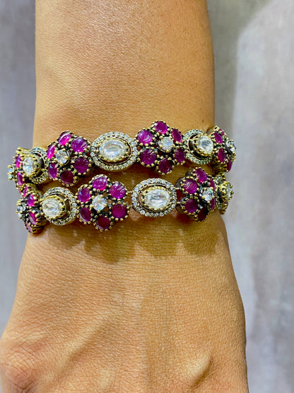 Kundan Polki Bangles
