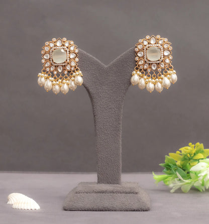 KUNDAN POLKI EARRINGS