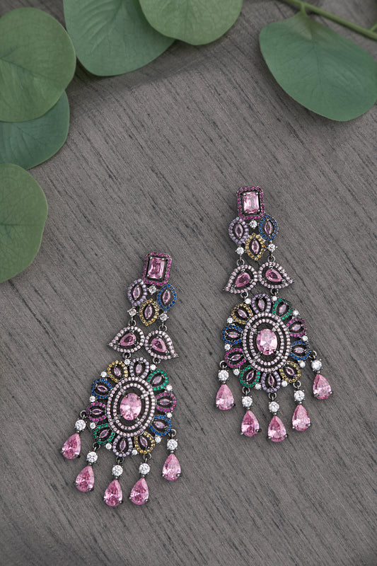CUBIC ZIRCONIA / INDO WESTERN EARRINGS