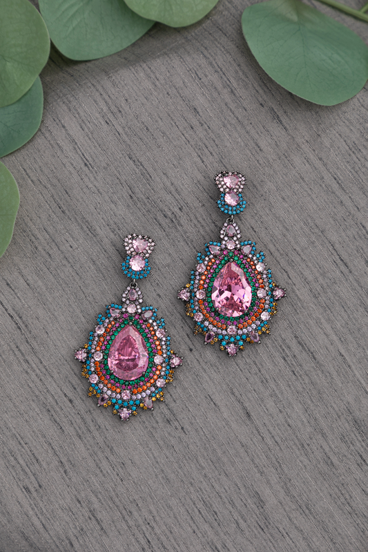 CUBIC ZIRCONIA / INDO WESTERN EARRINGS