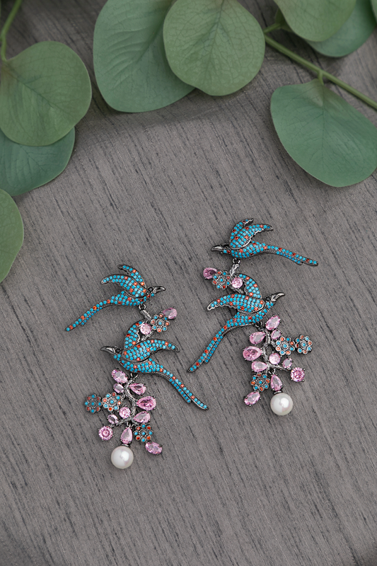 CUBIC ZIRCONIA / INDO WESTERN EARRINGS
