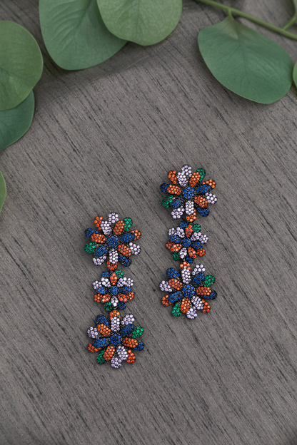 CUBIC ZIRCONIA / INDO WESTERN EARRINGS