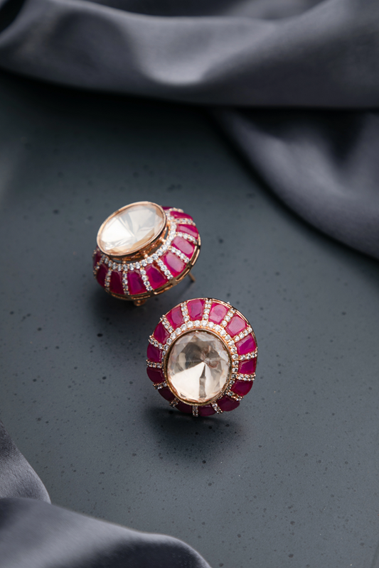 KUNDAN POLKI EARRINGS