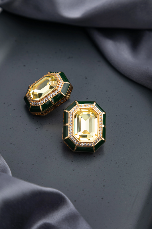 KUNDAN POLKI /INDO WESTERN / CUBIC ZIRCONIA EARRINGS