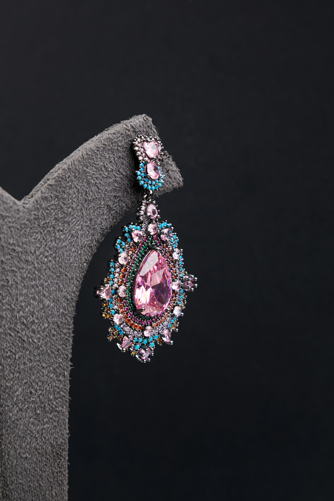 CUBIC ZIRCONIA / INDO WESTERN EARRINGS