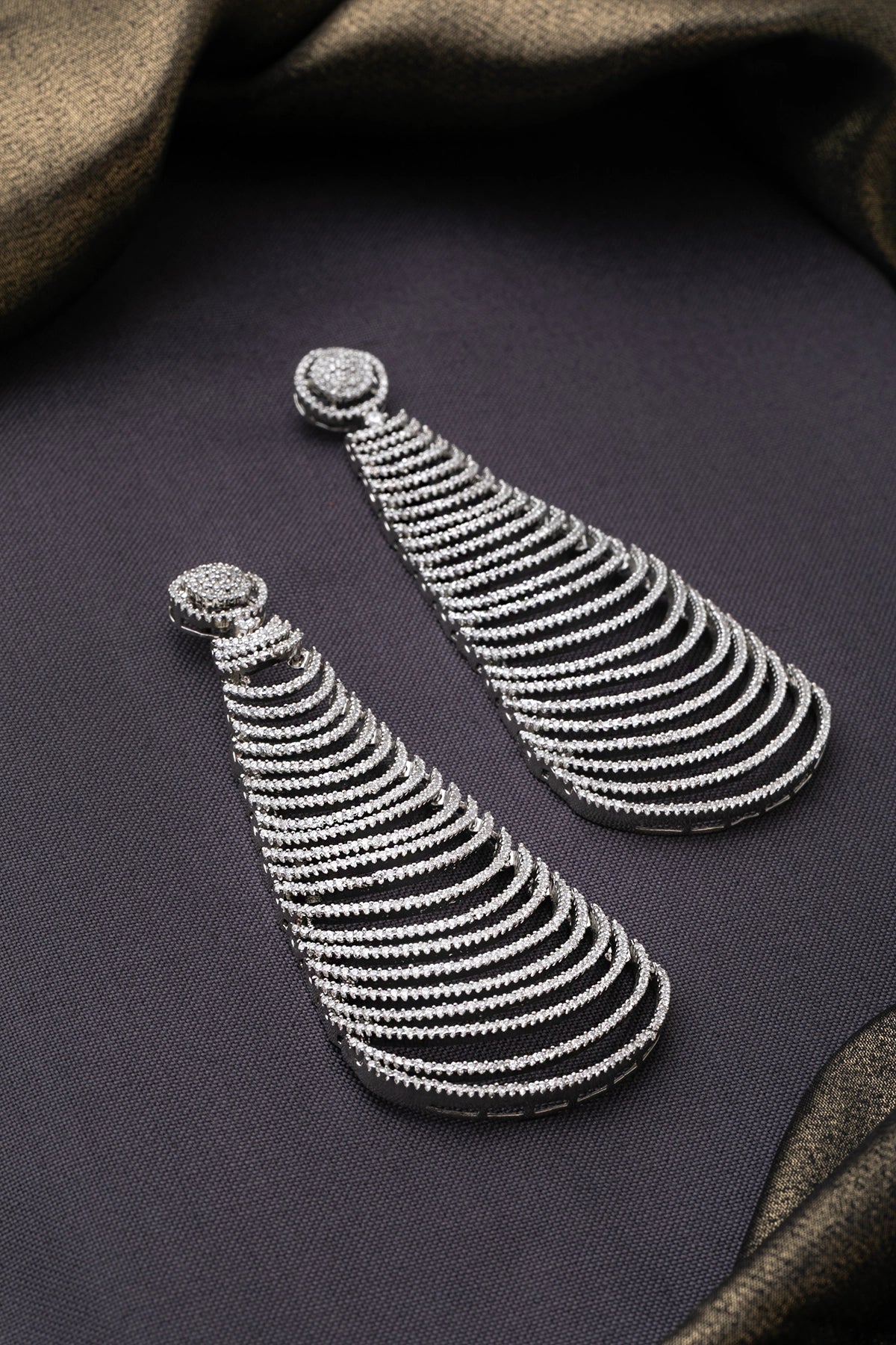CUBIC ZIRCONIA EARRINGS