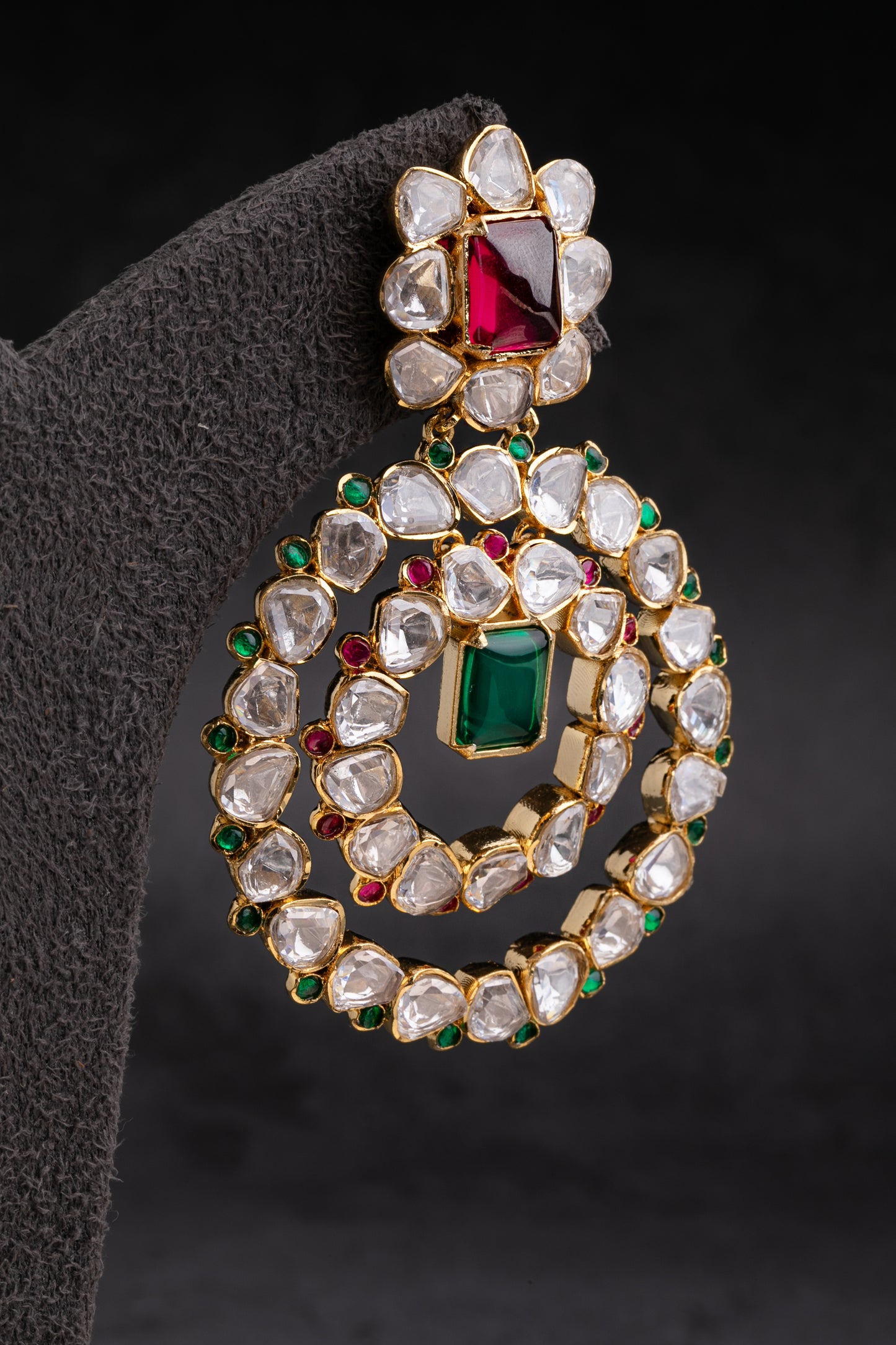 KUNDAN POLKI EARRINGS