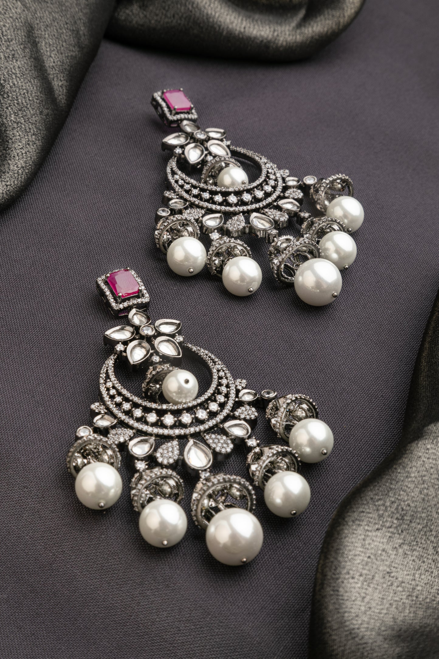 CUBIC ZIRCONIA / INDO WESTERN EARRINGS