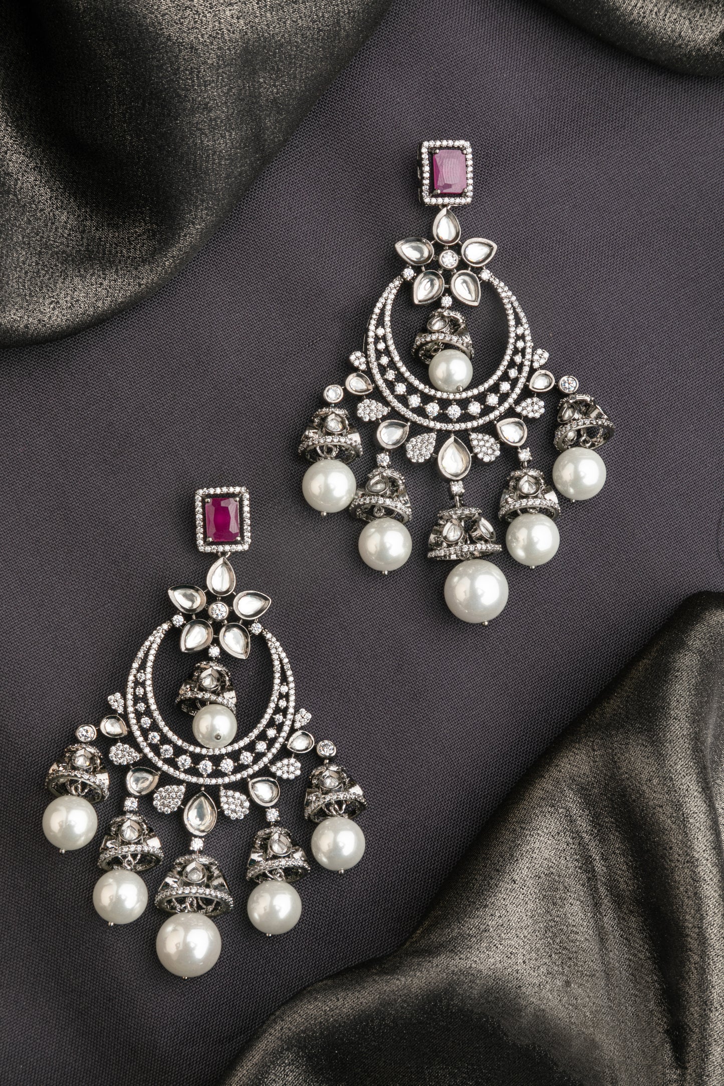 CUBIC ZIRCONIA / INDO WESTERN EARRINGS