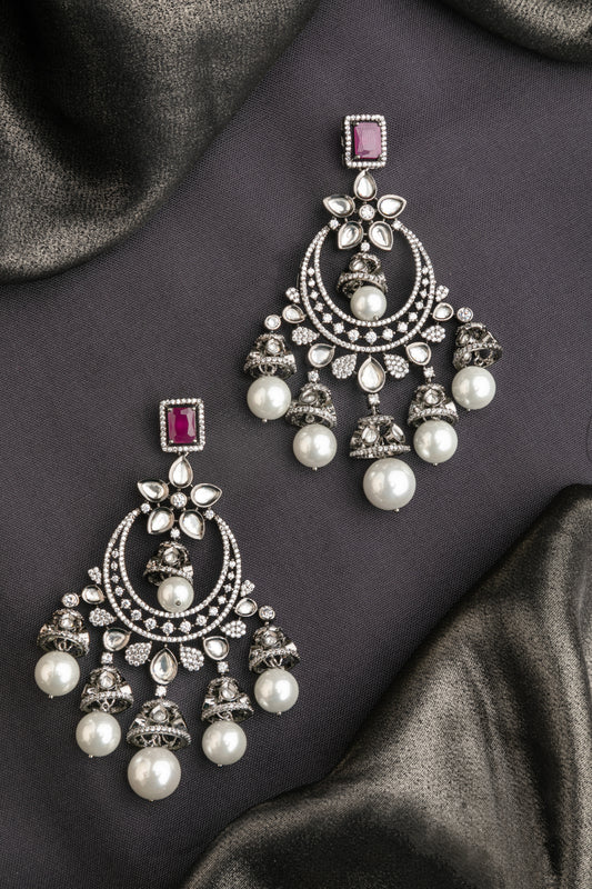 CUBIC ZIRCONIA / INDO WESTERN EARRINGS