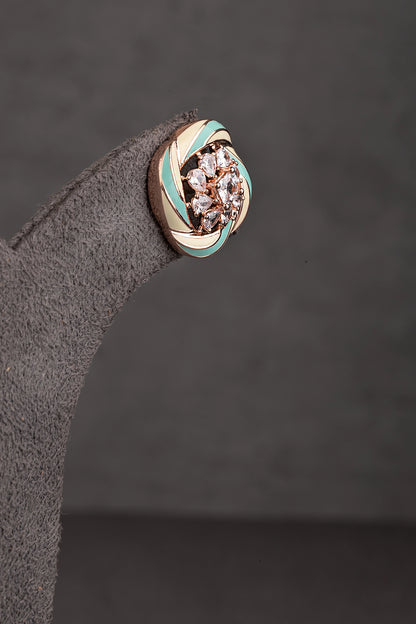 CUBIC ZIRCONIA EARRINGS / EAR STUDS