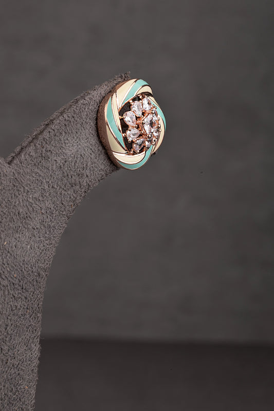 CUBIC ZIRCONIA EARRINGS / EAR STUDS