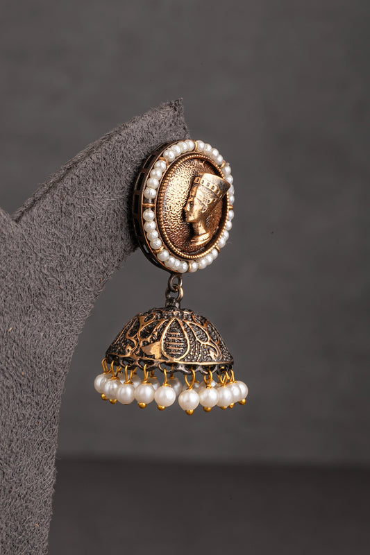 OXIDISED EARRINGS/ INDO WESTERN EARRINGS/JHUMKA