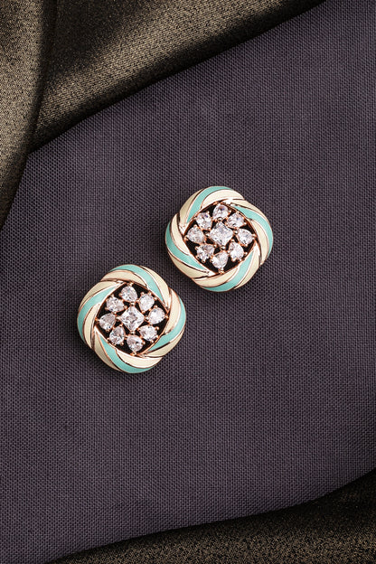 CUBIC ZIRCONIA EARRINGS / EAR STUDS