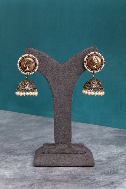 OXIDISED EARRINGS/ INDO WESTERN EARRINGS/JHUMKA