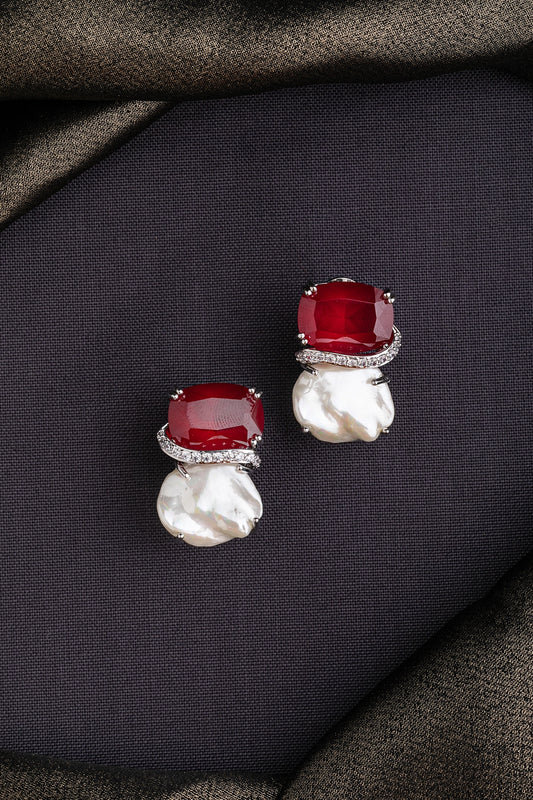 EAR STUDS / INDO WESTERN / CUBIC ZIRCONIA